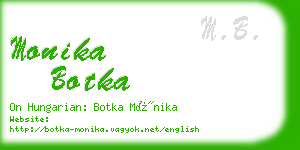 monika botka business card